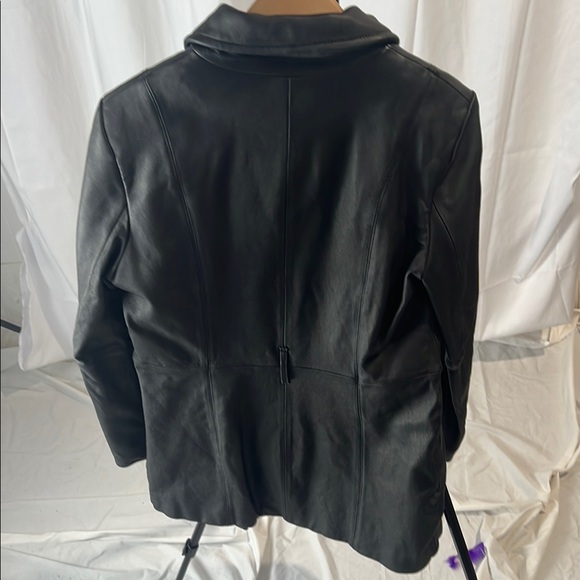 Wilsons Leather Black Leather Jacket Classic Design - Picture 3 of 3